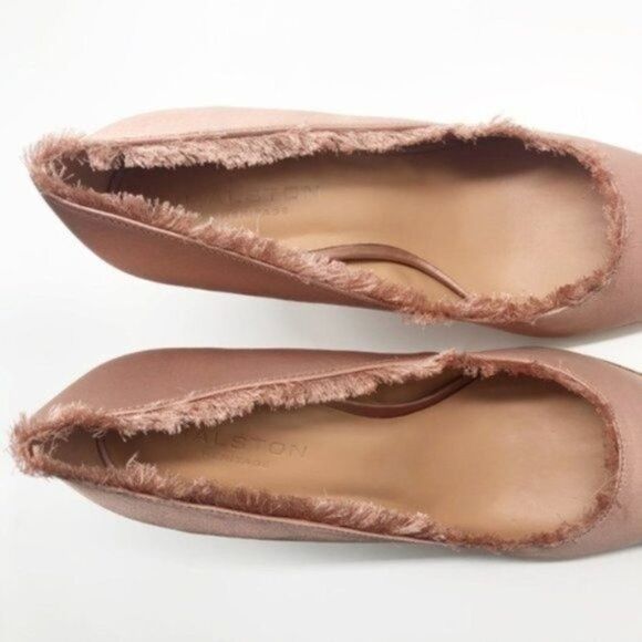 HALSTON HERITAGE Keni Fringe Pink Satin Pump  - Picture 4 of 8